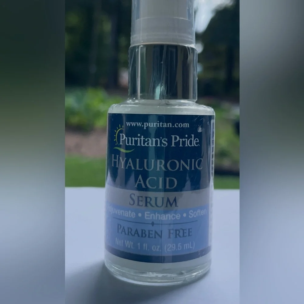 Puritan's Pride Hyaluronic Acid Facial Serum 1 oz Sealed 01/2026 Paraben Free - Picture 3 of 4